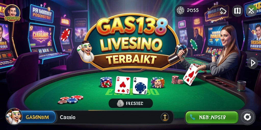 Tampilan menarik dari gameplay Live Casino GAS138 yang mendebarkan.