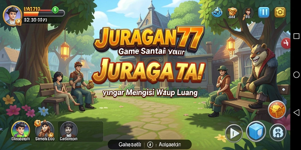 Tampilan gameplay JURAGAN77 yang menarik dan penuh warna.