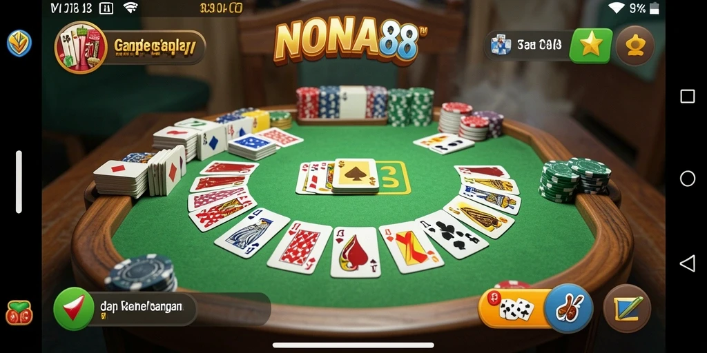 Tampilan gameplay seru dari NONA88 yang menantang.