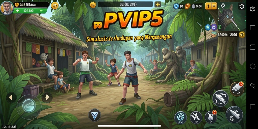 Tampilan gameplay RPVIP5 dengan interaksi sosial yang mendalam.
